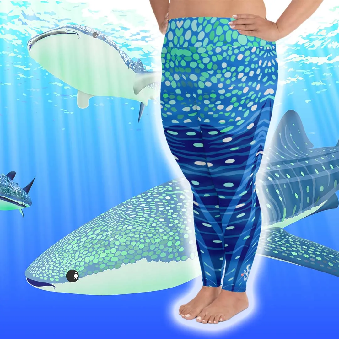 Whale Shark Plus Size Leggings - Pop Style