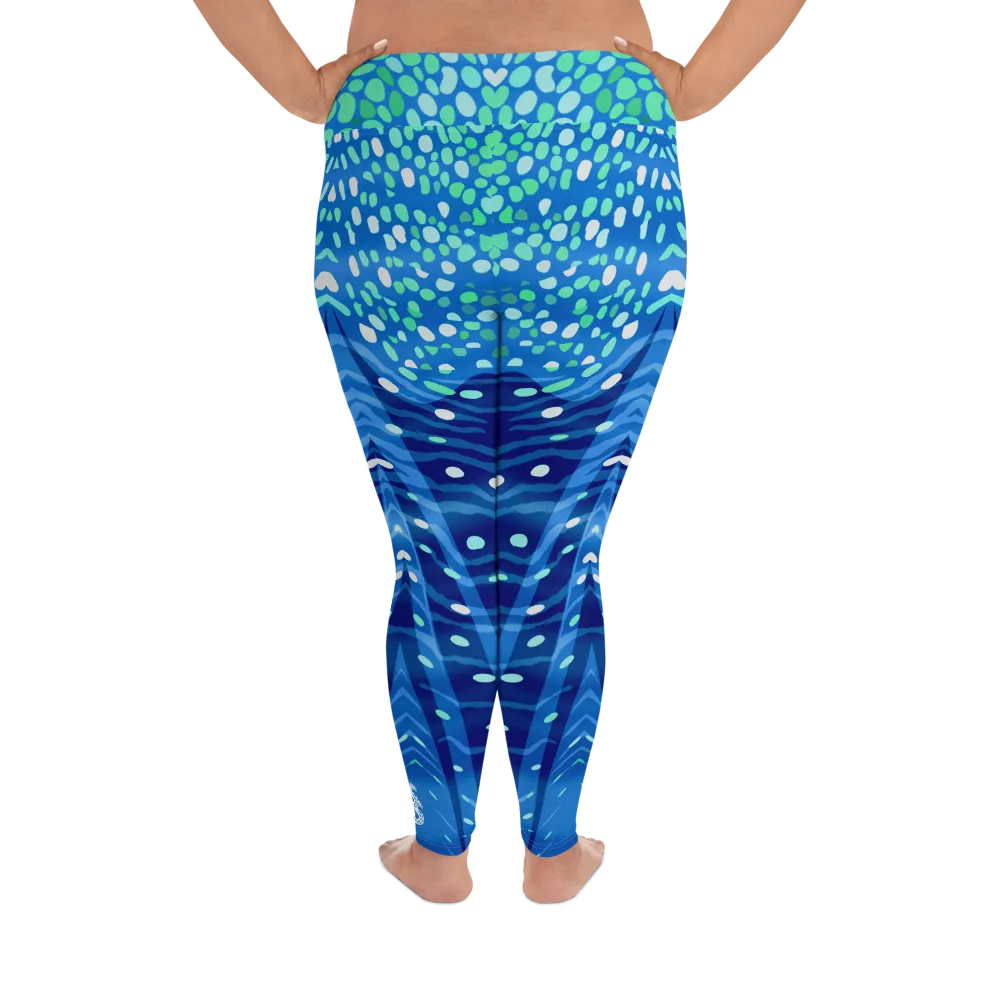 Whale Shark Plus Size Leggings - Pop Style