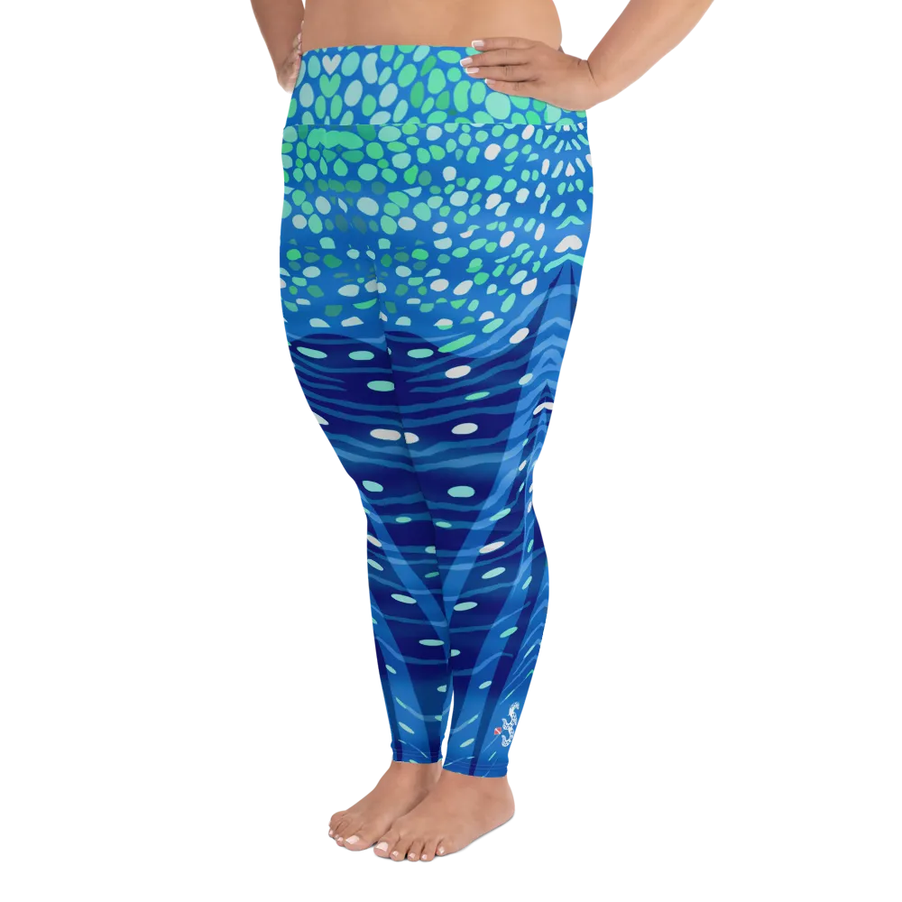 Whale Shark Plus Size Leggings - Pop Style