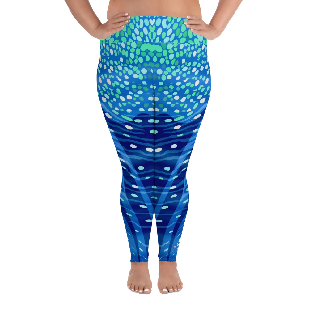 Whale Shark Plus Size Leggings - Pop Style