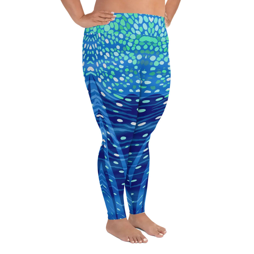 Whale Shark Plus Size Leggings - Pop Style