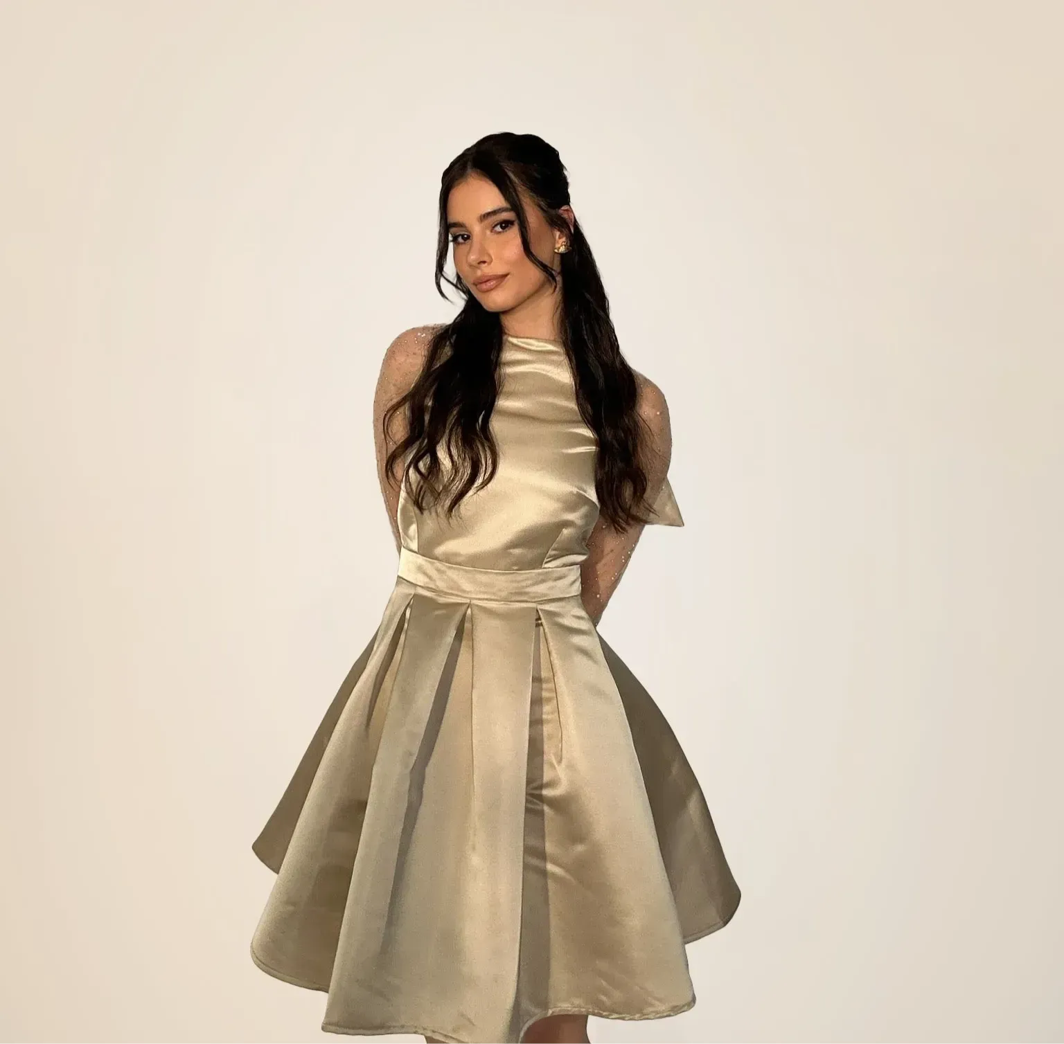 Women's Embellished Skater Dress