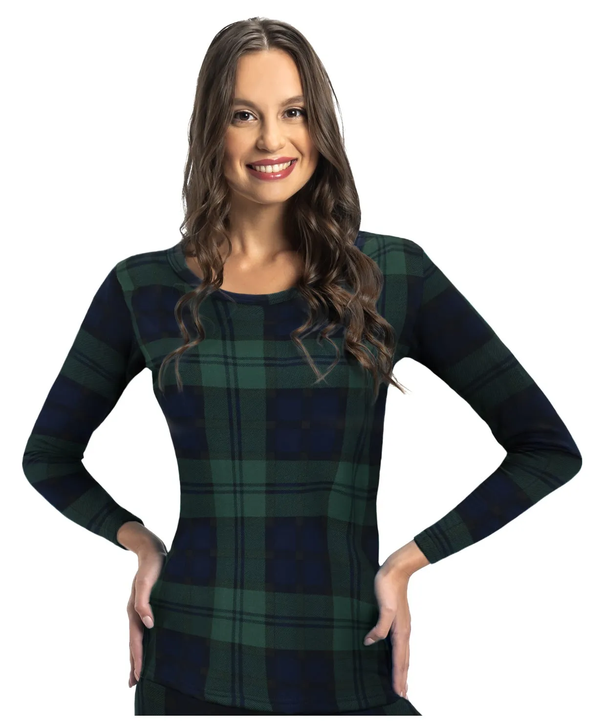 Women's Plaid Series Thermal Top