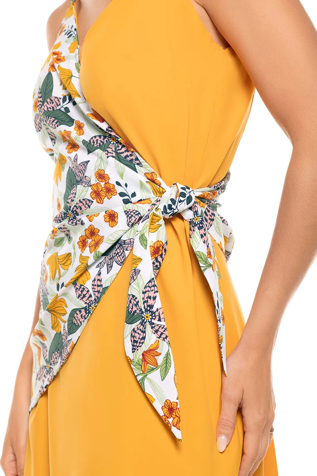 Women's Vizcaya Wrap Dress  |  Apricot Crush Floral Paradise