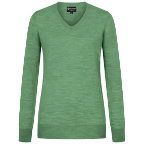 Wool Pullover Light V Neck Women