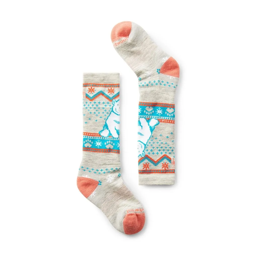 Youth Socks Smartwool Wintersport Full Cushion - Polar Bear Ash